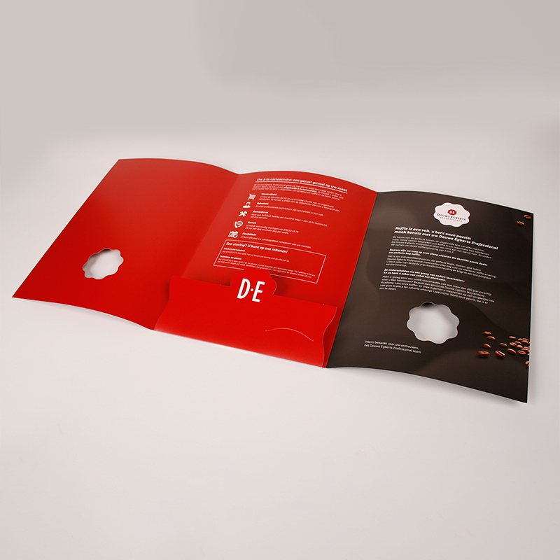 Die Cut Folders in use, packed and ready to ship