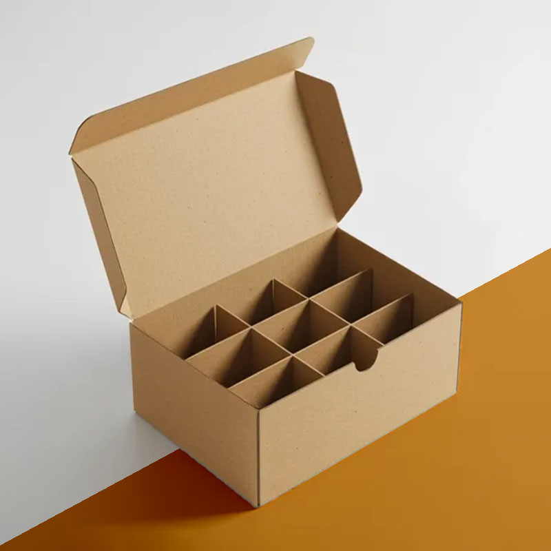 A stack of display mailer boxes in a custom size