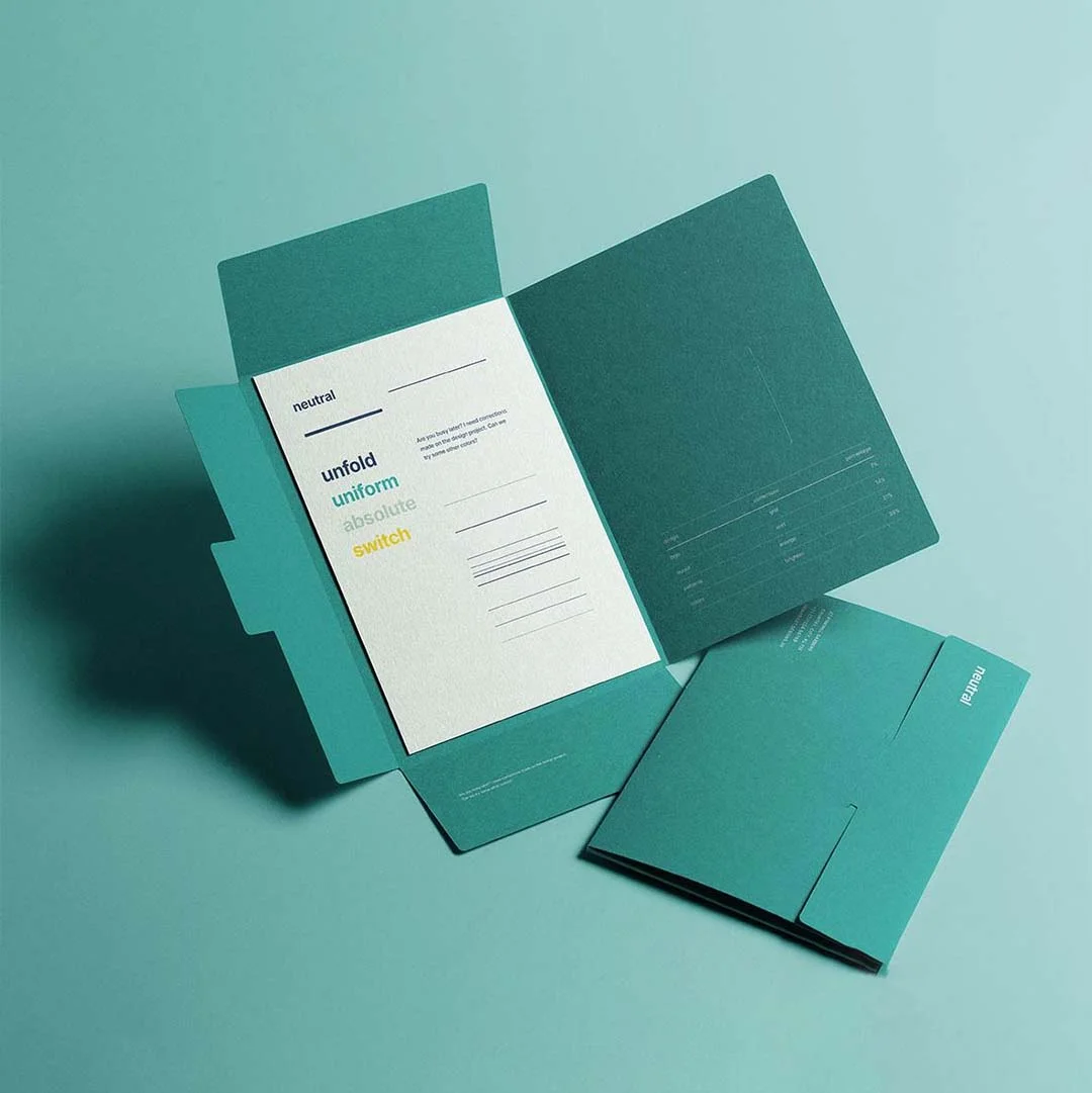 Document Folders — custom stationery by Packmio Document Folders in an alternative colorway