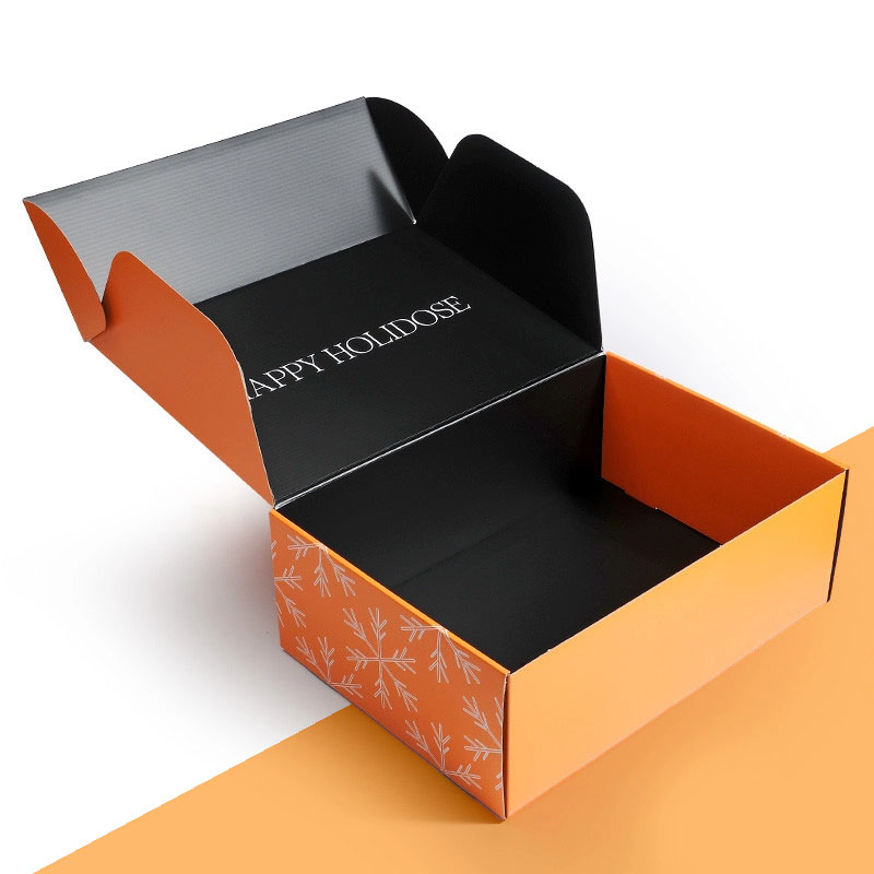 Ear Lock Mailer Boxes opened to show the inside print and construction