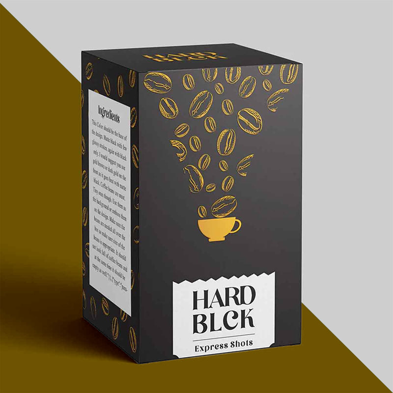 Ecommerce Coffee Boxes opened to show the inside print and construction