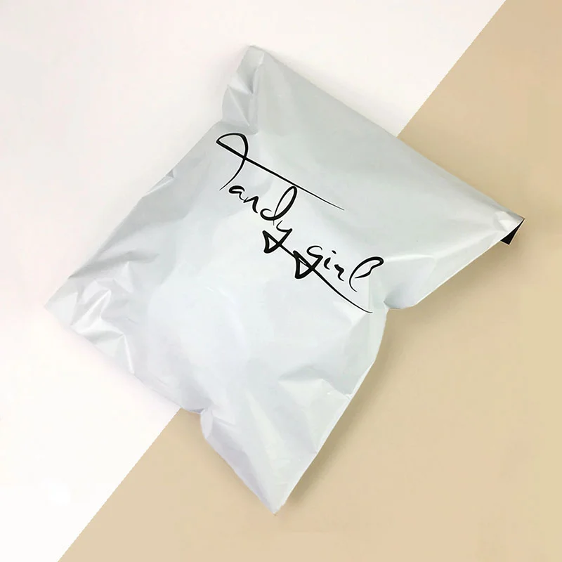 Ecommerce Poly Mailers beside the product it was made to hold