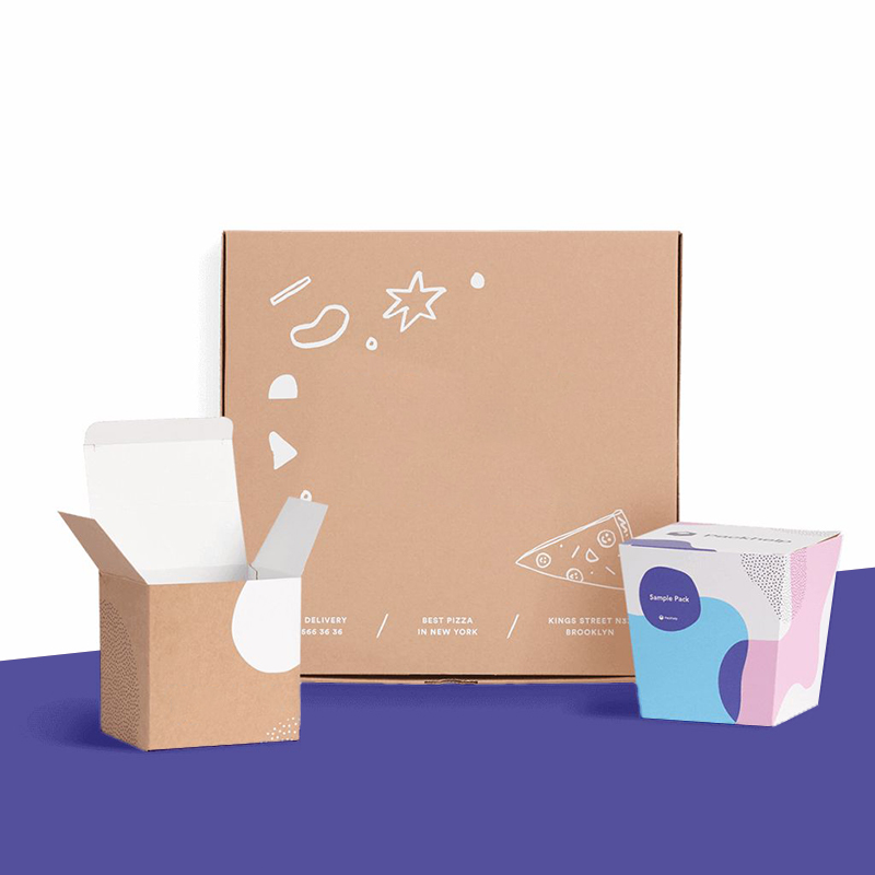 A stack of ecommerce product boxes in a custom size