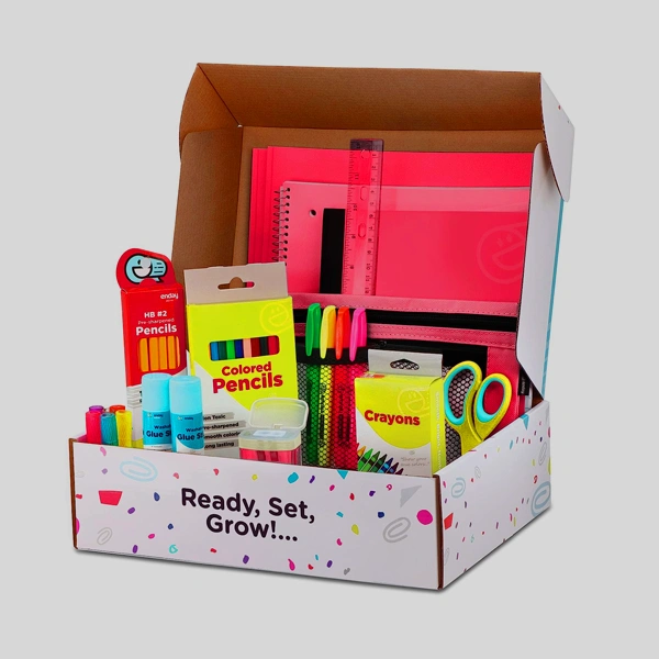 Educational Kit Boxes — custom stationery by Packmio Educational Kit Boxes in use, packed and ready to ship