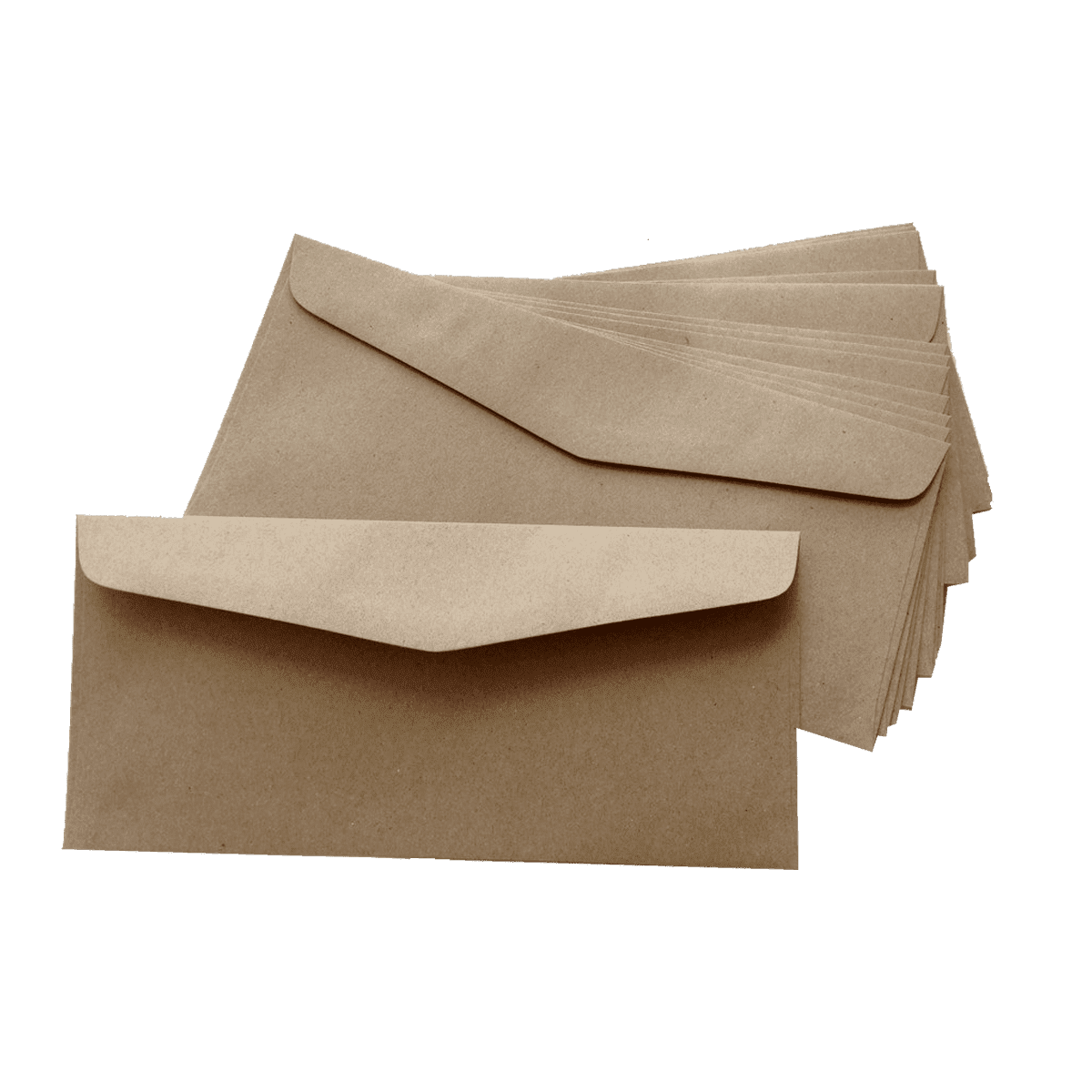 Envelopes photographed at an angle to show the board thickness