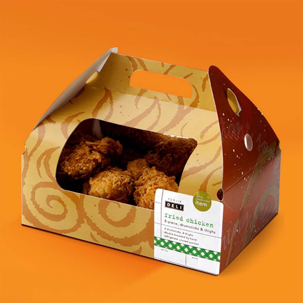 Fast Food Boxes opened to show the inside print and construction