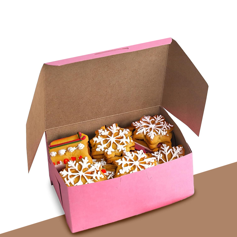 Festive Cookie Boxes — custom cookie boxes by Packmio Close detail of the print finish on festive cookie boxes