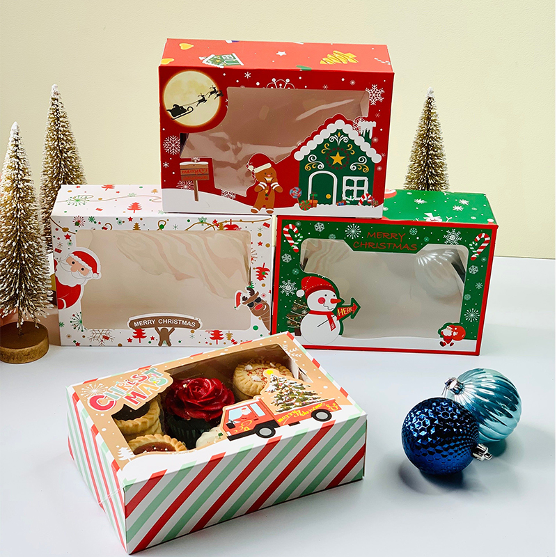 Festive Cookie Boxes — custom cookie boxes by Packmio Festive Cookie Boxes in an alternative colorway
