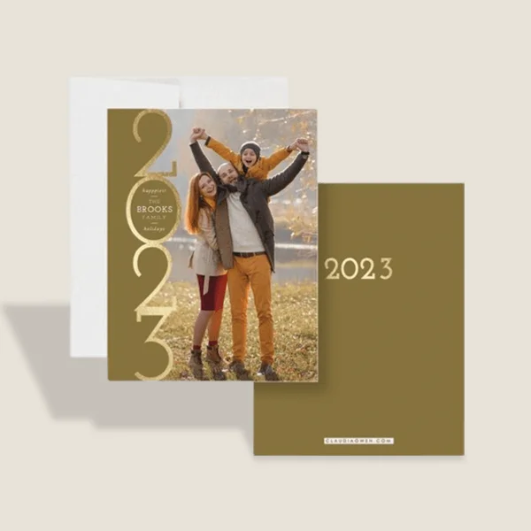 Flat Greeting Cards photographed at an angle to show the board thickness