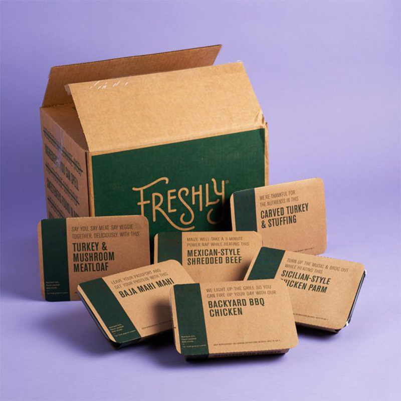 Food Boxes — custom food boxes by Packmio Food Boxes opened to show the inside print and construction