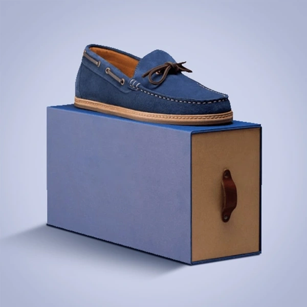 Shoe Boxes beside the product it was made to hold