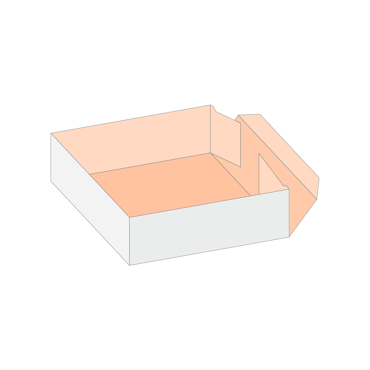 Food Trays beside the product it was made to hold