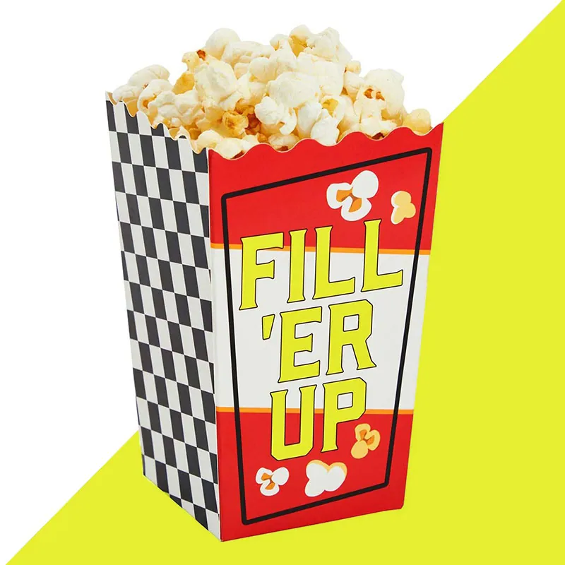 Fresh Pop Corn Boxes in use, packed and ready to ship