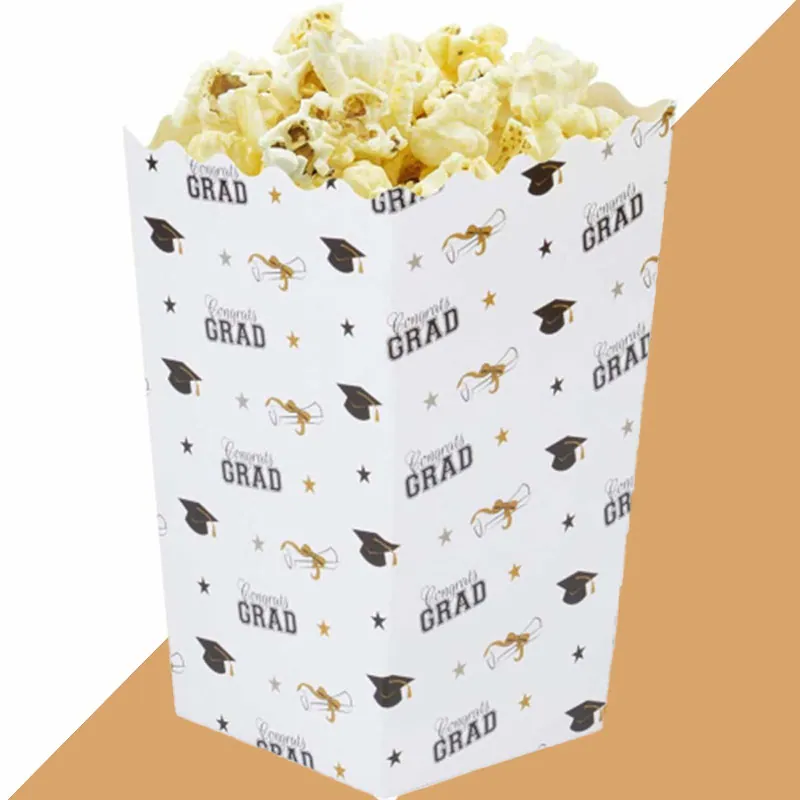 Fresh Pop Corn Boxes beside the product it was made to hold