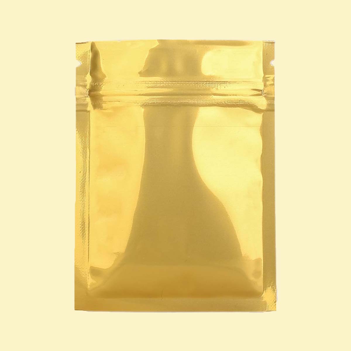Gold Mylar Bags — custom mylar bags by Packmio Gold Mylar Bags in use, packed and ready to ship