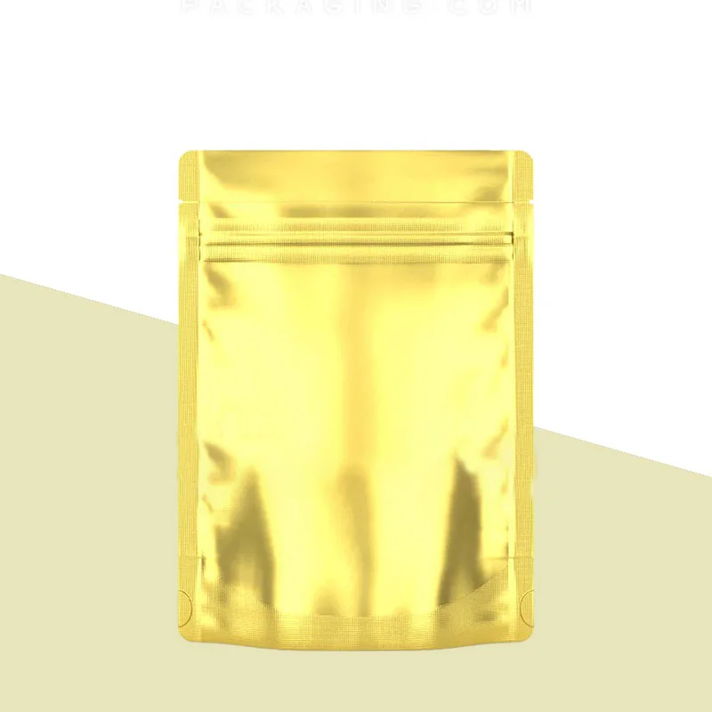 Gold Mylar Bags — custom mylar bags by Packmio Gold Mylar Bags in an alternative colorway
