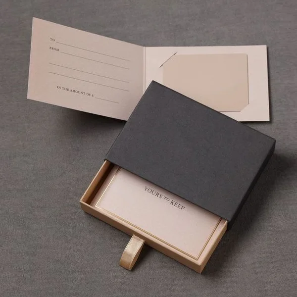 Greeting Card Boxes beside the product it was made to hold