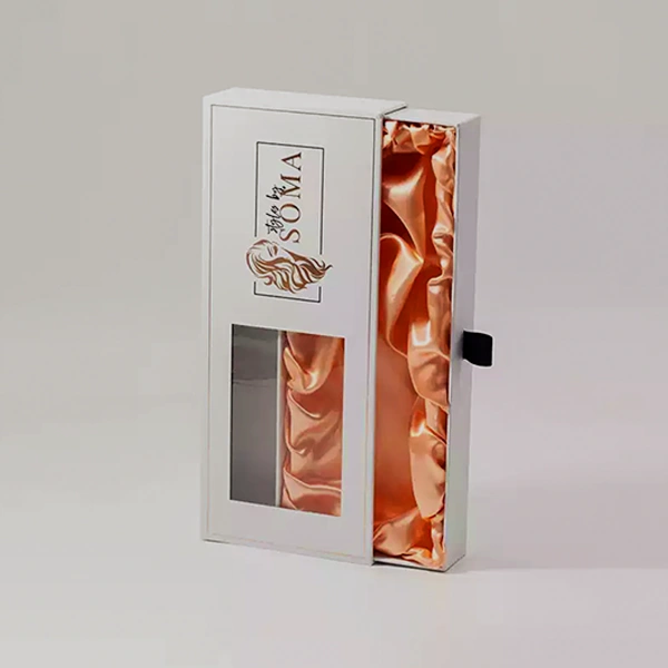 Hair Extension Boxes — custom hair extension boxes by Packmio Hair Extension Boxes in use, packed and ready to ship