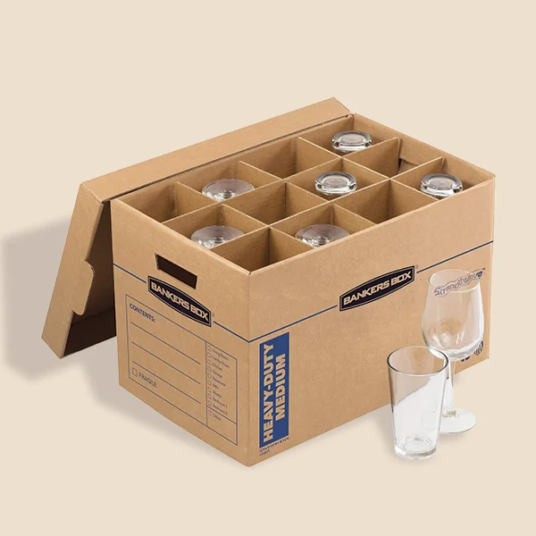Half Slotted Containers in use, packed and ready to ship