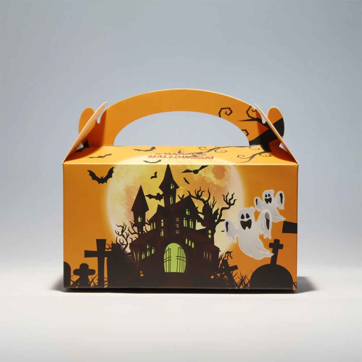 Halloween Candy Boxes — custom candy boxes by Packmio Close detail of the print finish on halloween candy boxes