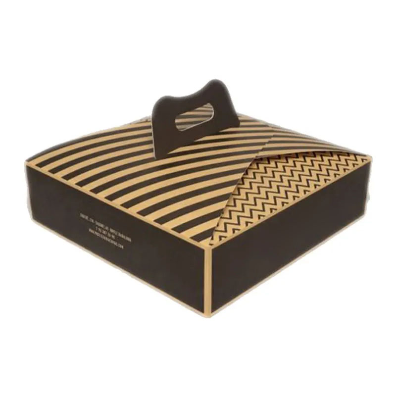 Handle Boxes — custom retail boxes by Packmio Close detail of the print finish on handle boxes