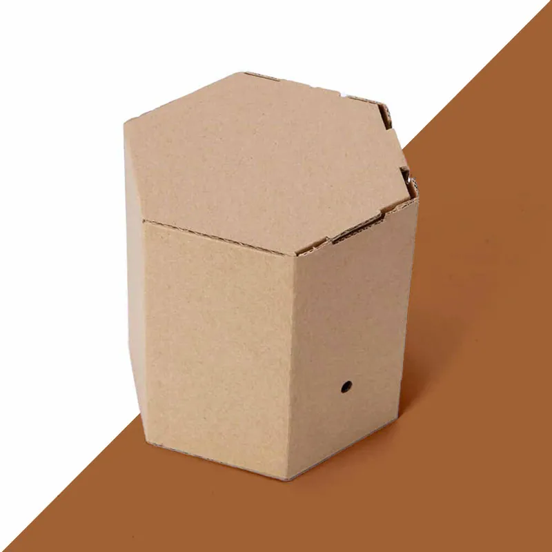 Hexagon Boxes — custom folding boxes by Packmio Hexagon Boxes in use, packed and ready to ship