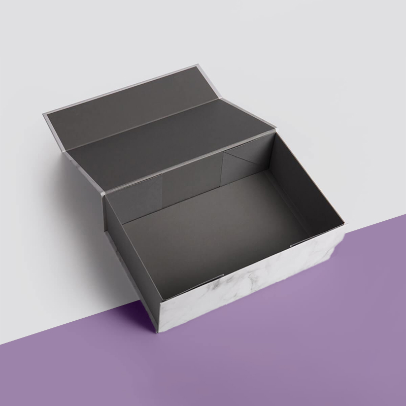 Hinged Lid Rigid Boxes in use, packed and ready to ship