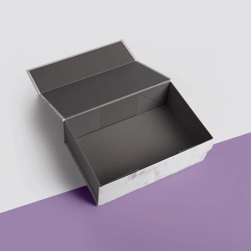 Hinged Lid Rigid Boxes beside the product it was made to hold