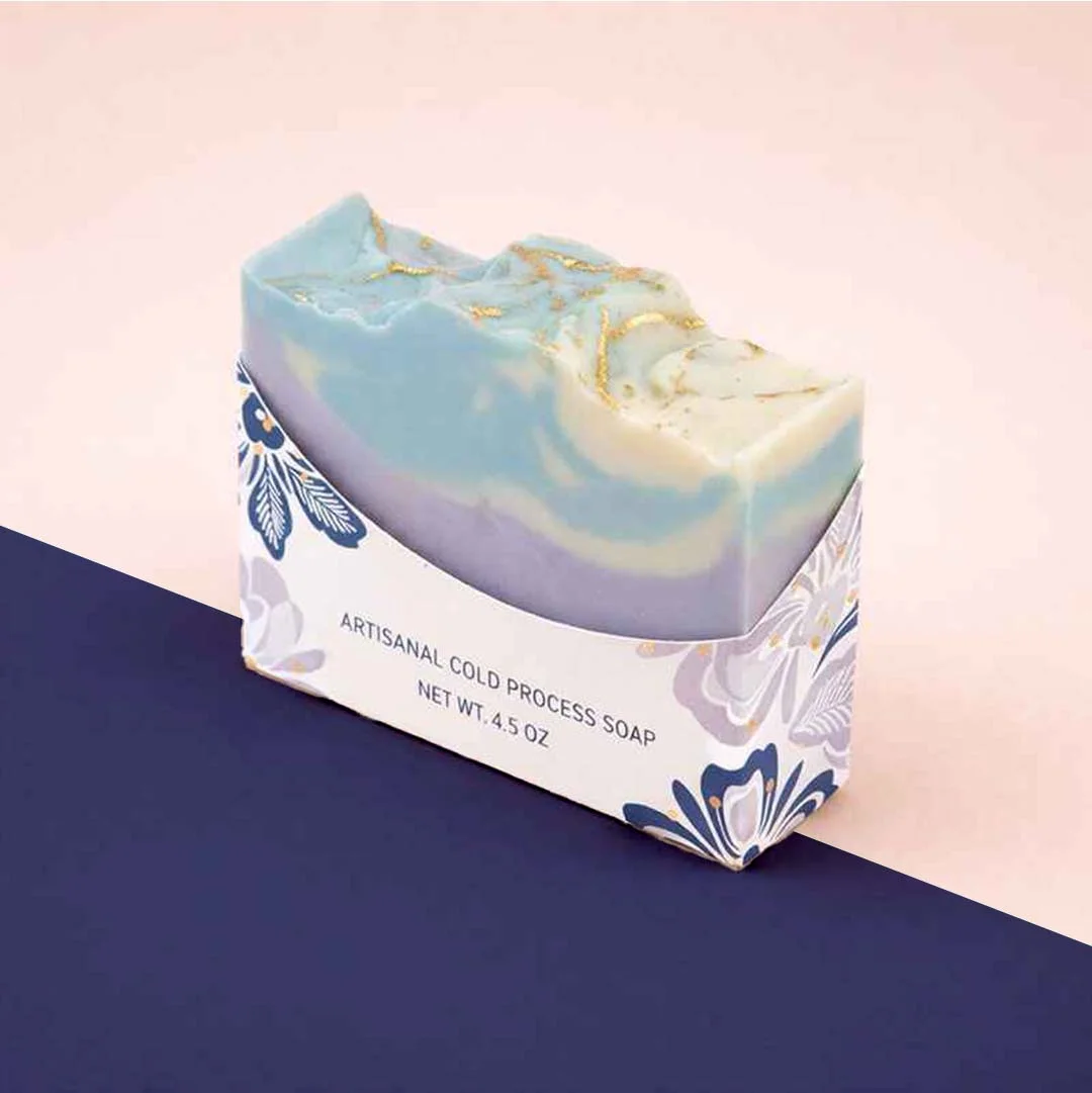 Holster Soap Boxes opened to show the inside print and construction