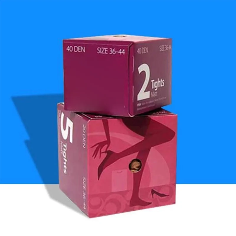 Hosiery Boxes — custom apparel boxes by Packmio Hosiery Boxes in an alternative colorway