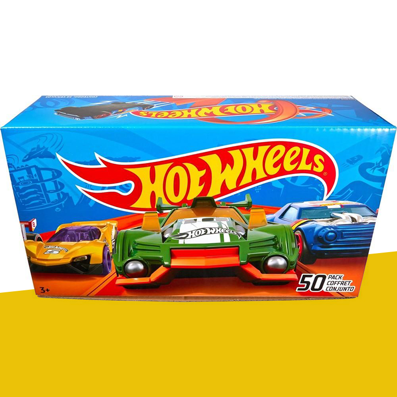 Hot Wheels Boxes — custom automotive packaging by Packmio Hot Wheels Boxes photographed at an angle to show the board thickness
