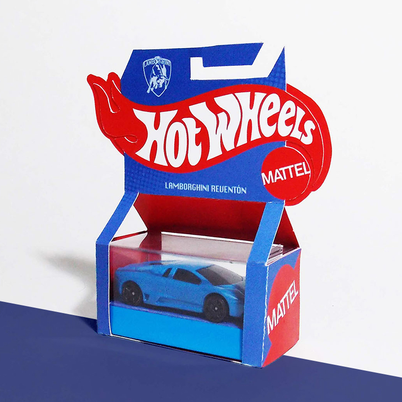 Hot Wheels Boxes — custom automotive packaging by Packmio Hot Wheels Boxes in an alternative colorway