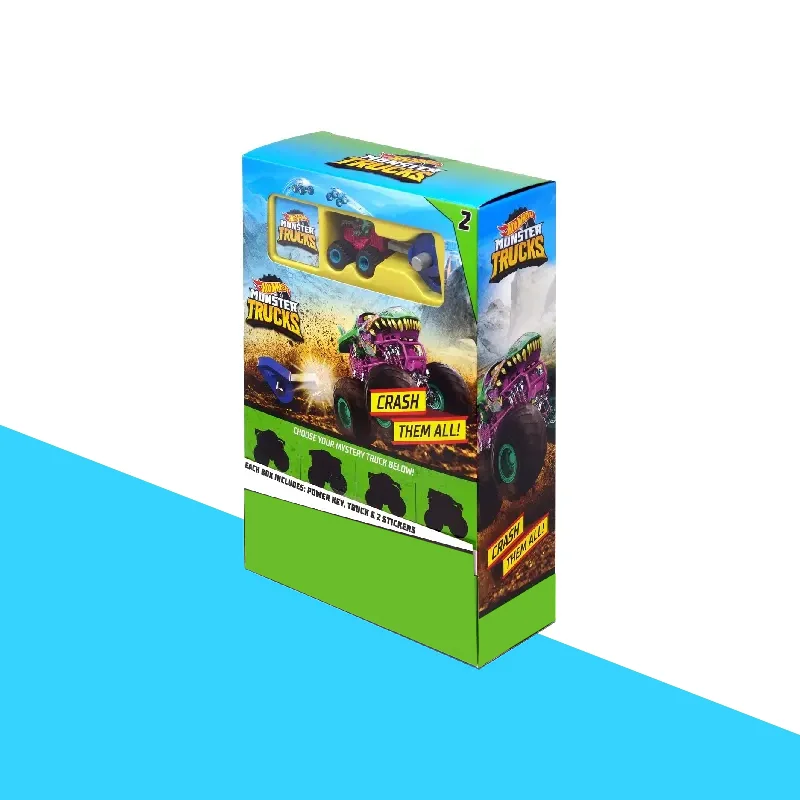 Hot Wheels Boxes — custom automotive packaging by Packmio Hot Wheels Boxes beside the product it was made to hold