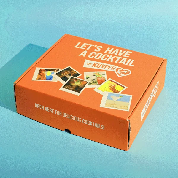Influencer Boxes — custom promotional packaging by Packmio Influencer Boxes beside the product it was made to hold
