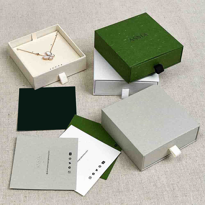 Jewelry Boxes photographed at an angle to show the board thickness