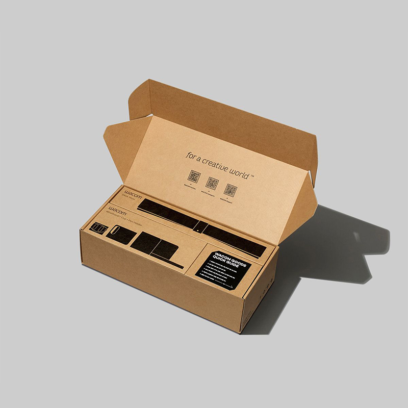 A stack of kraft box dividers in a custom size
