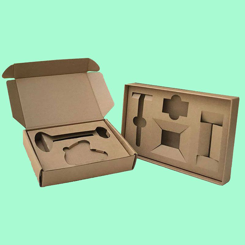 Kraft Box Dividers photographed at an angle to show the board thickness