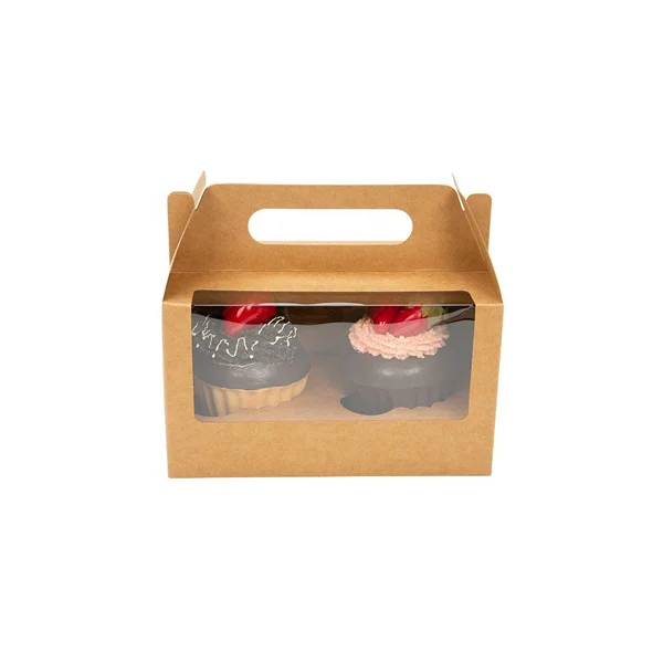Kraft Cupcake Boxes in use, packed and ready to ship