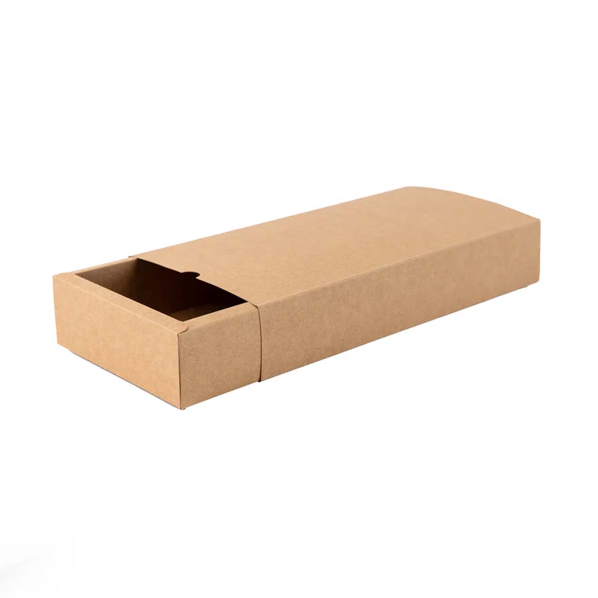 A stack of kraft drawer boxes in a custom size