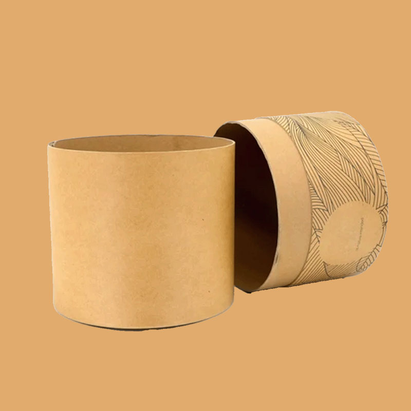 Kraft Paper Tubes photographed at an angle to show the board thickness