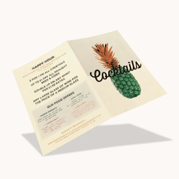 Laminated Menu