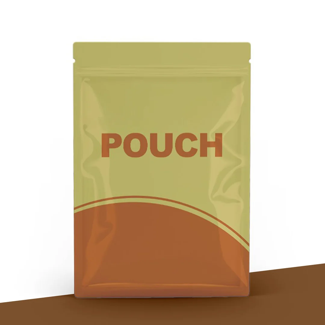 Lay Flat Pouches photographed at an angle to show the board thickness