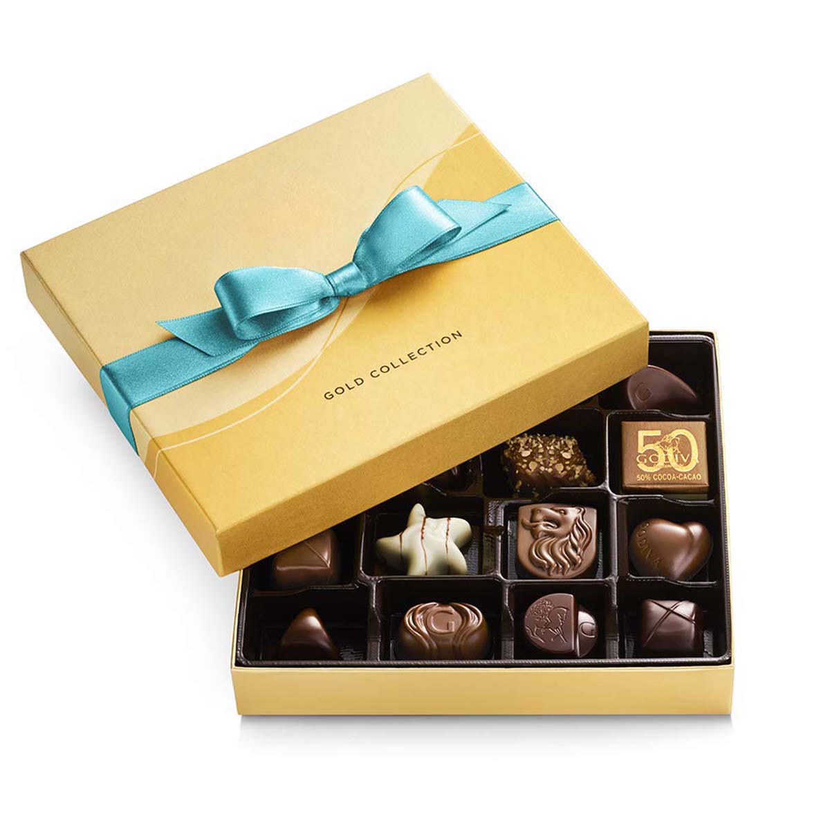 Luxury Chocolate Gift Boxes photographed at an angle to show the board thickness