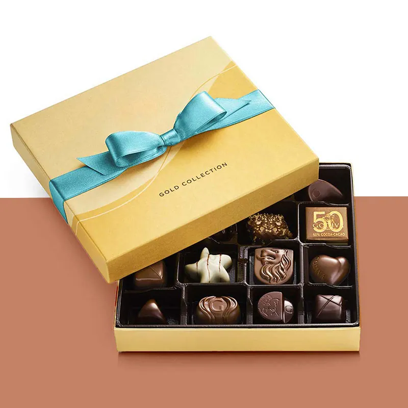 Luxury Chocolate Gift Boxes beside the product it was made to hold
