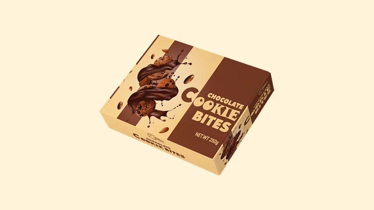 Luxury Cookie Boxes beside the product it was made to hold