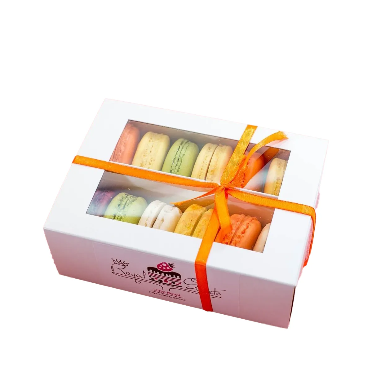 Macaron Boxes — custom bakery boxes by Packmio Macaron Boxes photographed at an angle to show the board thickness