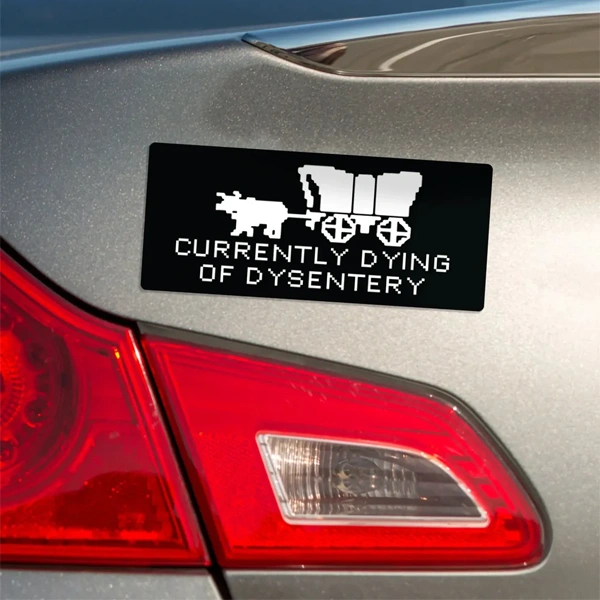 Magnetic Bumper Stickers — custom automotive packaging by Packmio Magnetic Bumper Stickers shown closed, printed to a customer's own artwork