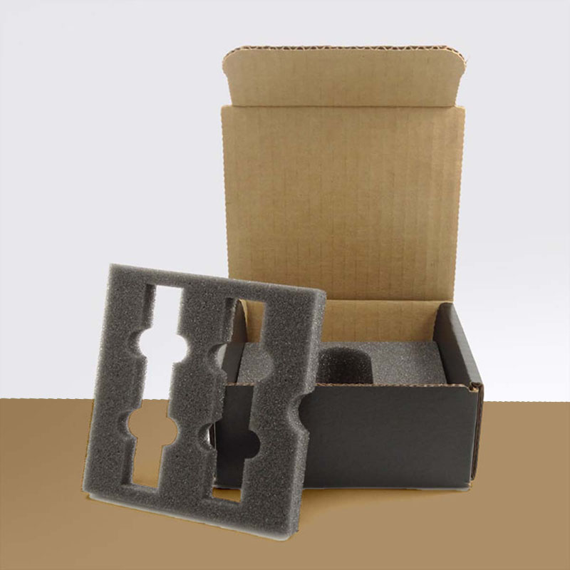 Mailer Boxes with Inserts in use, packed and ready to ship