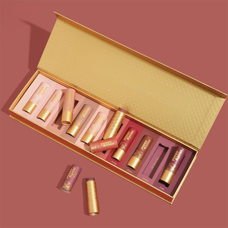 Makeup Boxes — custom cosmetic boxes by Packmio Makeup Boxes in use, packed and ready to ship