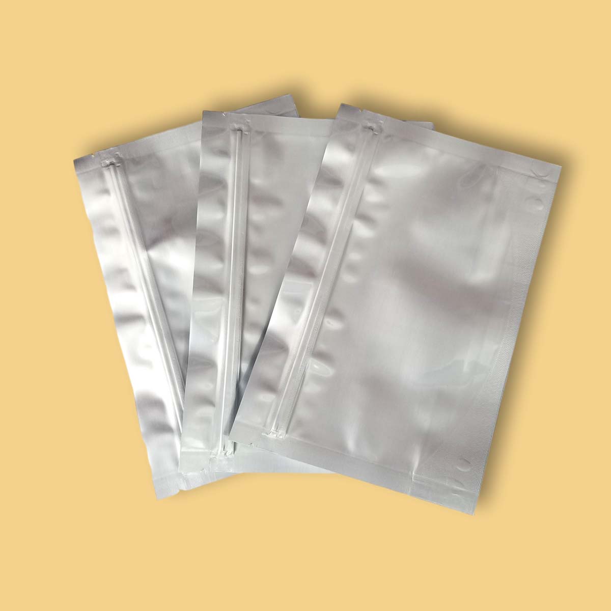 Mil Mylar Bags in use, packed and ready to ship